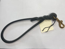 Load image into Gallery viewer, Woof N Walk  Traffic Finger Walking  Leash - Leather 11" L x 3/8" W

